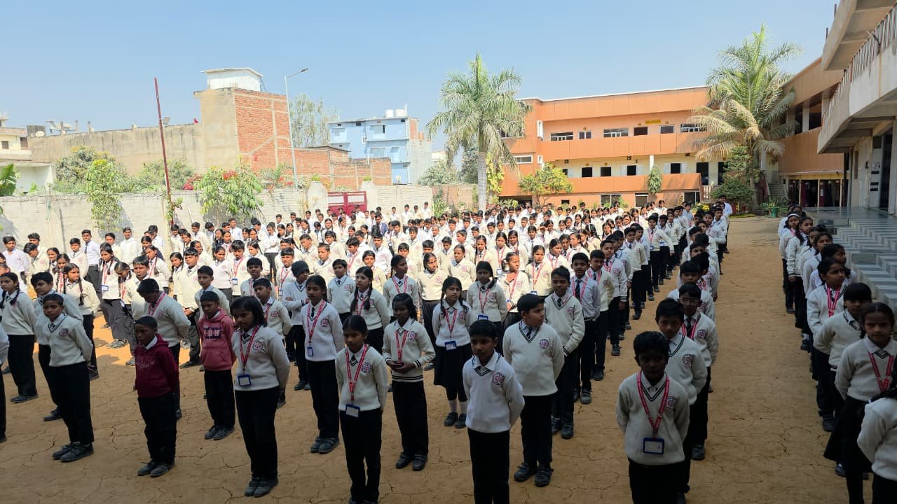 Students in Morning Assembly